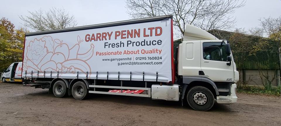 Garry Penn Ltd Fresh Produce Delivery lorry.