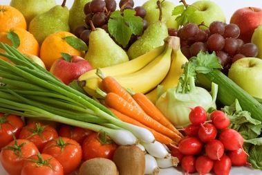 A selection of Fresh Produce - Fruit and vegetables